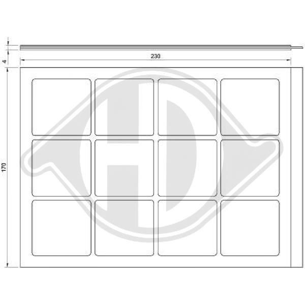 DIEDERICHS DCI0829 - Filter, Innenraumluft
