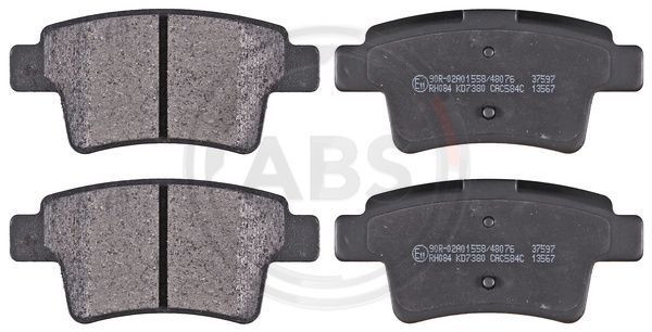 A.B.S. 37597 - Bremsbelagsatz, Scheibenbremse