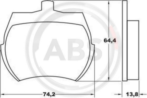 A.B.S. 36011 - Bremsbelagsatz, Scheibenbremse