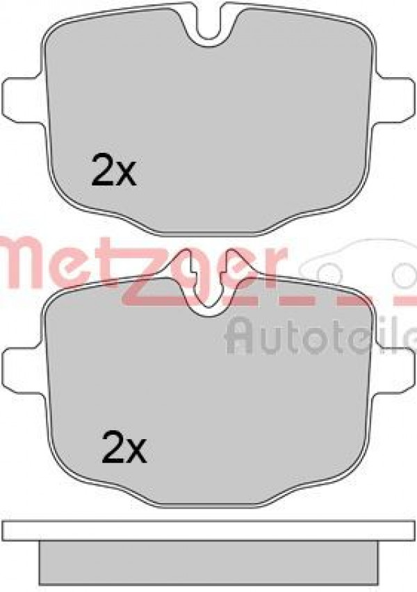 METZGER 1170565 - Bremsbelagsatz, Scheibenbremse