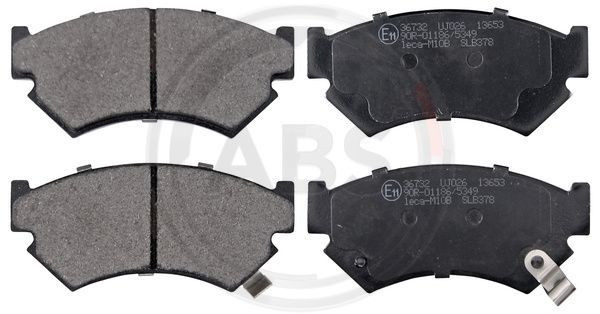 A.B.S. 36732 - Bremsbelagsatz, Scheibenbremse