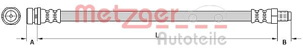 METZGER 4110795 - Bremsschlauch