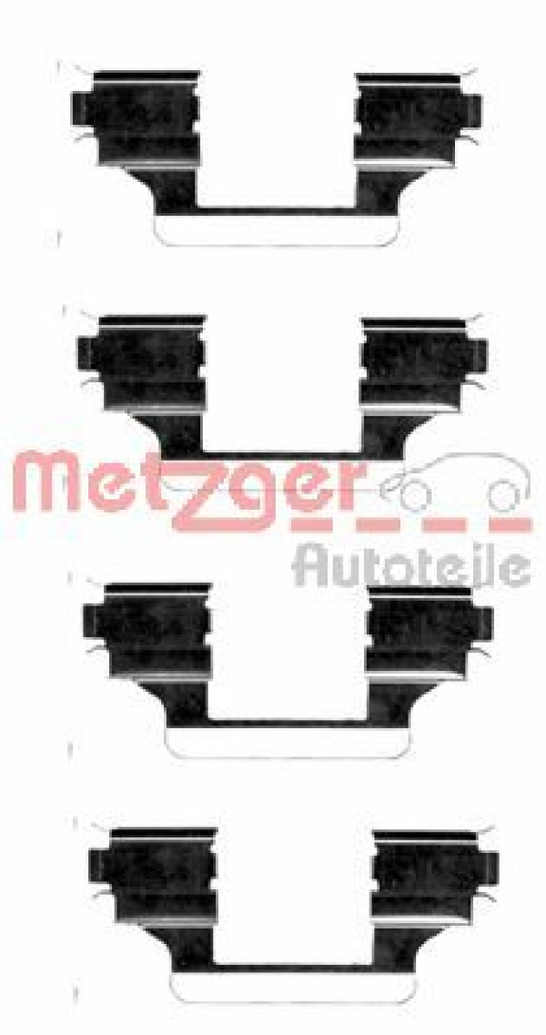 METZGER 109-1656 - Zubehörsatz, Scheibenbremsbelag