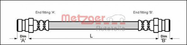 METZGER 4111682 - Bremsschlauch