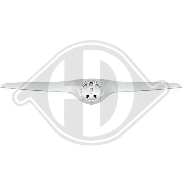 DIEDERICHS 7801740 - Blende, Kühlergitter