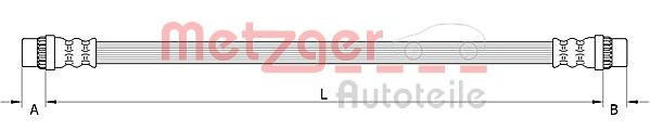 METZGER 4111586 - Bremsschlauch