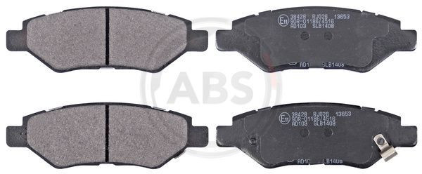 A.B.S. 38428 - Bremsbelagsatz, Scheibenbremse