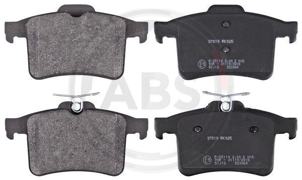 A.B.S. 37819 - Bremsbelagsatz, Scheibenbremse