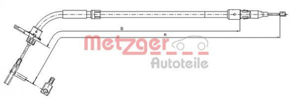 METZGER 10.9333 - Seilzug, Feststellbremse