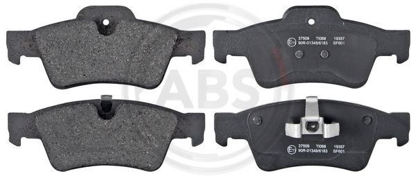 A.B.S. 37509 - Bremsbelagsatz, Scheibenbremse