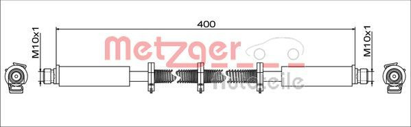 METZGER 4111748 - Bremsschlauch
