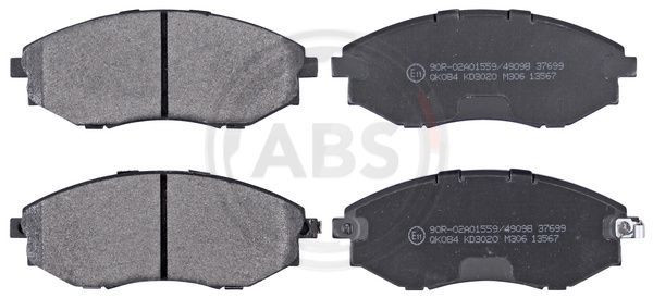 A.B.S. 37699 - Bremsbelagsatz, Scheibenbremse