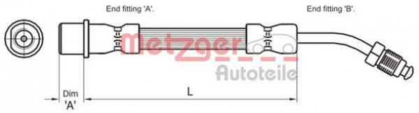 METZGER 4111109 - Bremsschlauch