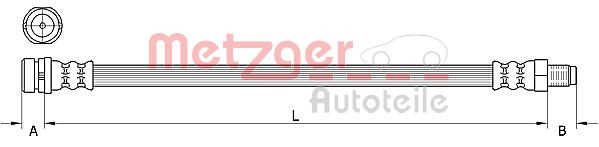 METZGER 4111333 - Bremsschlauch