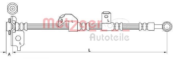 METZGER 4110841 - Bremsschlauch