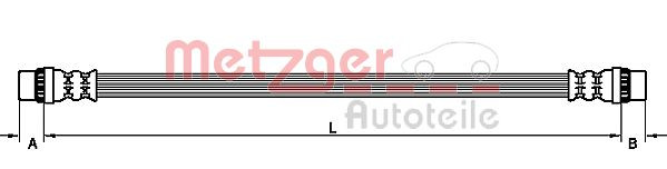 METZGER 4110929 - Bremsschlauch
