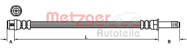 METZGER 4110482 - Bremsschlauch