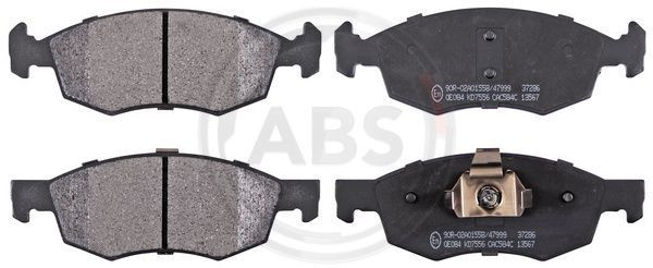 A.B.S. 37286 - Bremsbelagsatz, Scheibenbremse