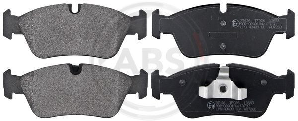 A.B.S. 37436 - Bremsbelagsatz, Scheibenbremse
