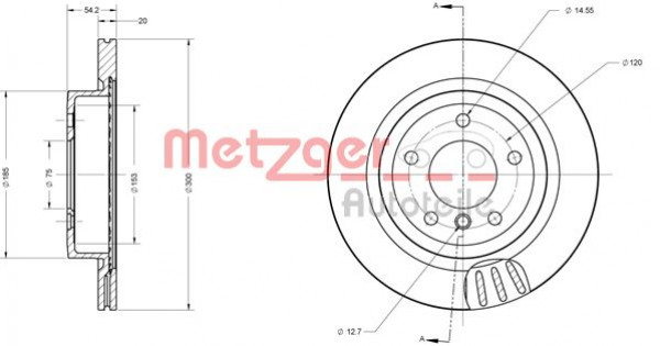 METZGER 6110673 - Bremsscheibe