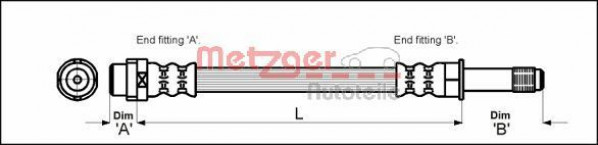 METZGER 4110331 - Bremsschlauch
