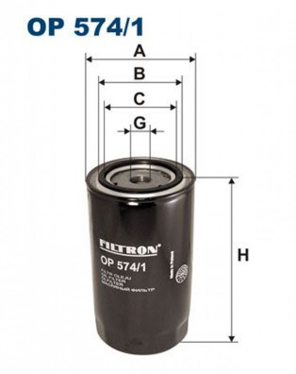 FILTRON OP574/1 - Ölfilter