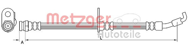 METZGER 4110875 - Bremsschlauch