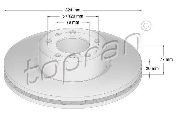 TOPRAN 501218 - Bremsscheibe