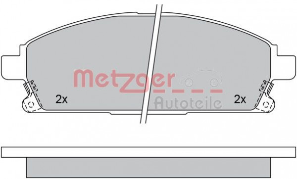 METZGER 1170159 - Bremsbelagsatz, Scheibenbremse