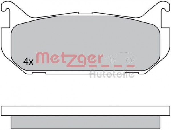 METZGER 1170549 - Bremsbelagsatz, Scheibenbremse