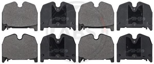 A.B.S. 37455 - Bremsbelagsatz, Scheibenbremse