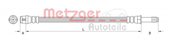 METZGER 4111368 - Bremsschlauch