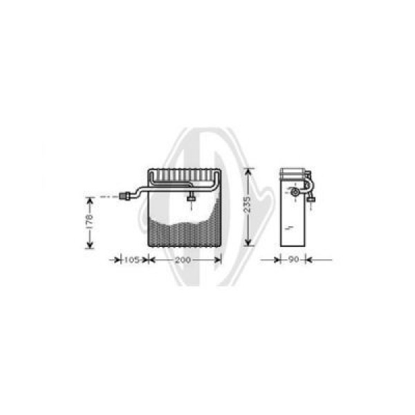 DIEDERICHS DCV1146 - Verdampfer, Klimaanlage
