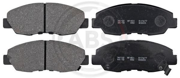 A.B.S. 36722 - Bremsbelagsatz, Scheibenbremse