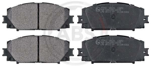 A.B.S. 37542 - Bremsbelagsatz, Scheibenbremse