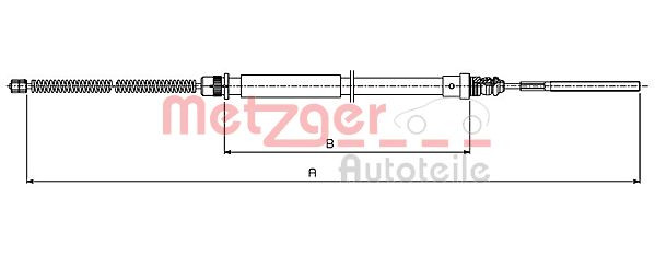 METZGER 491.5 - Seilzug, Feststellbremse