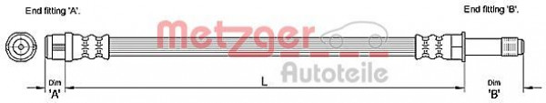 METZGER 4110275 - Bremsschlauch