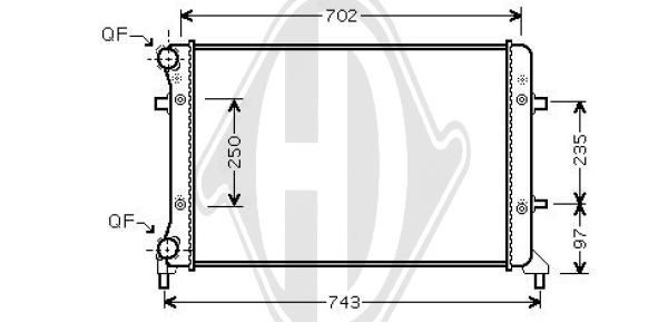 DIEDERICHS DCM3440 - Kühler, Motorkühlung
