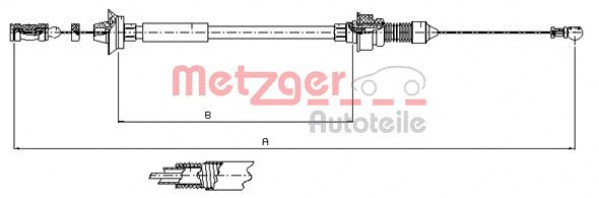 METZGER 1173.7 - Gaszug