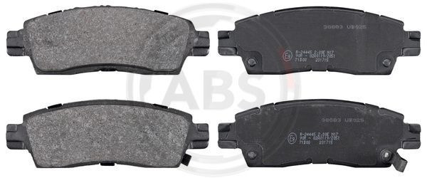 A.B.S. 38883 - Bremsbelagsatz, Scheibenbremse