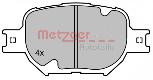METZGER 1170823 - Bremsbelagsatz, Scheibenbremse