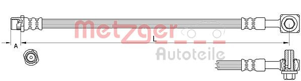 METZGER 4111626 - Bremsschlauch