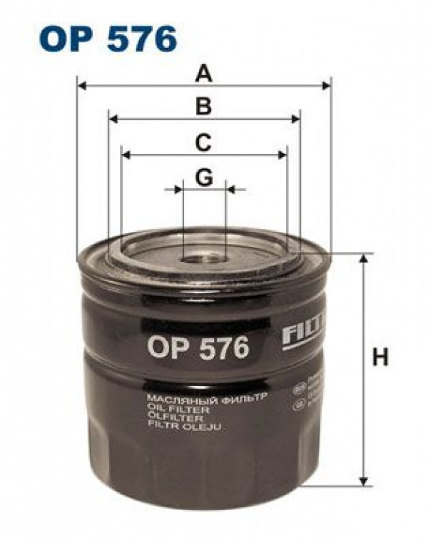FILTRON OP576 - Ölfilter