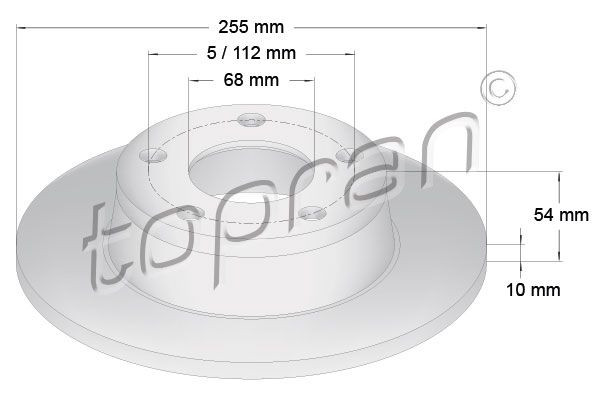 TOPRAN 110814 - Bremsscheibe