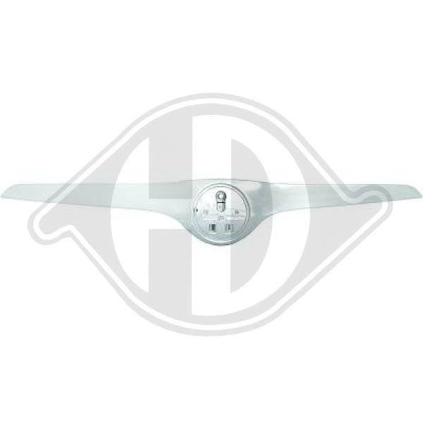 DIEDERICHS 7801640 - Blende, Kühlergitter