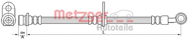 METZGER 4110493 - Bremsschlauch