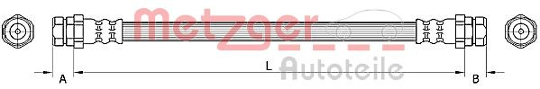 METZGER 4110883 - Bremsschlauch