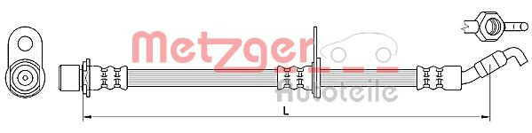 METZGER 4110621 - Bremsschlauch