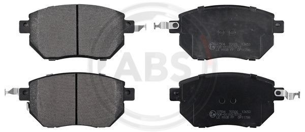 A.B.S. 37504 - Bremsbelagsatz, Scheibenbremse
