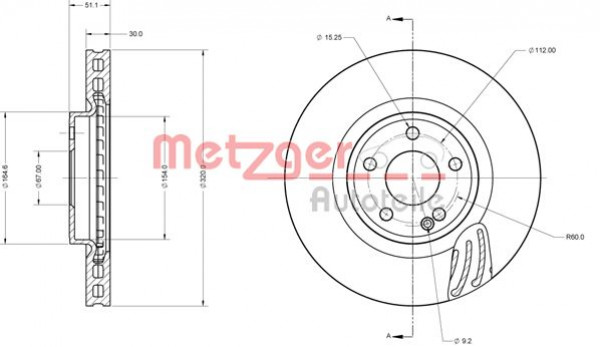METZGER 6110746 - Bremsscheibe